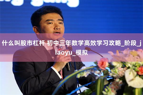 什么叫股市杠杆 初中三年数学高效学习攻略_阶段_jiaoyu_模拟